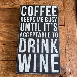Coffee Keeps Me Busy Wall Art